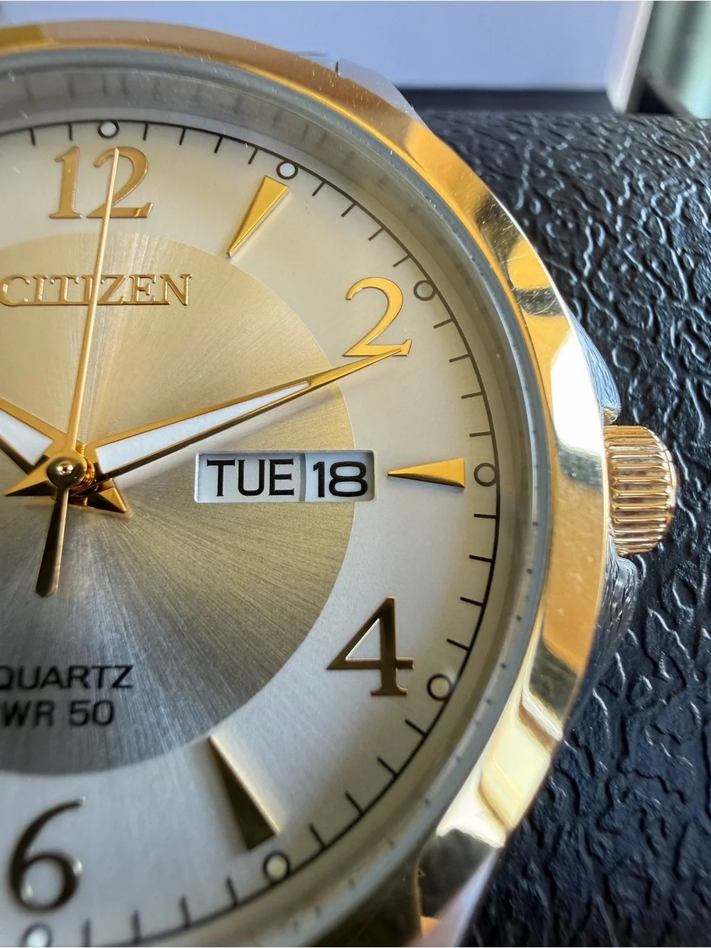 Citizen Quartz 50m WR Two-Tone stainless steel 41mm Day/Date Dress watch